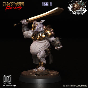 3D Printed Clay Cyanide Battle Borta Factions Tribe Ragnarok D&D (Online Only)