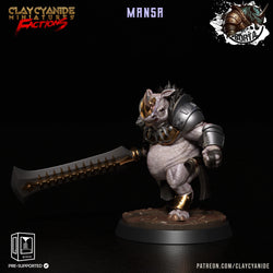 3D Printed Clay Cyanide Battle Borta Factions Tribe Ragnarok D&D (Online Only)