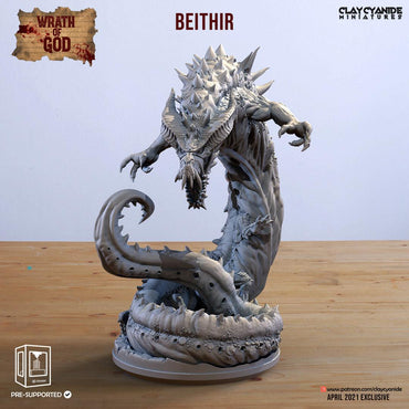 3D Printed Clay Cyanide Beithir Wrath of Gods Ragnarok D&D (Online Only)