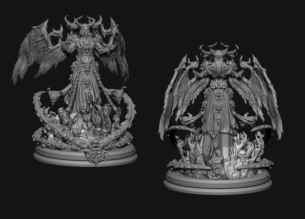 3D Printed Clay Cyanide Belial Princes of Hell Ragnarok D&D (Online Only)