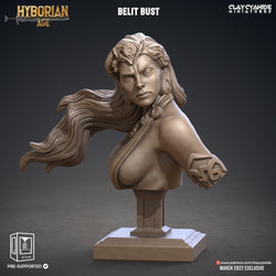 3D Printed Clay Cyanide Belit Bust Hyborean Age Ragnarok D&D (Online Only)