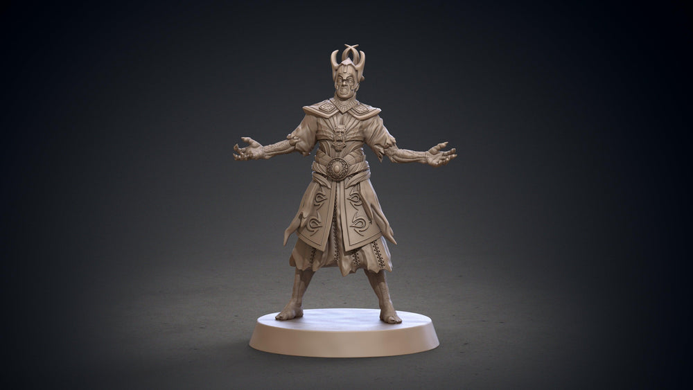 3D Printed Clay Cyanide Blackring Sorcerers Set Hyborean Age 28mm -32mm Ragnarok D&D (Online Only)