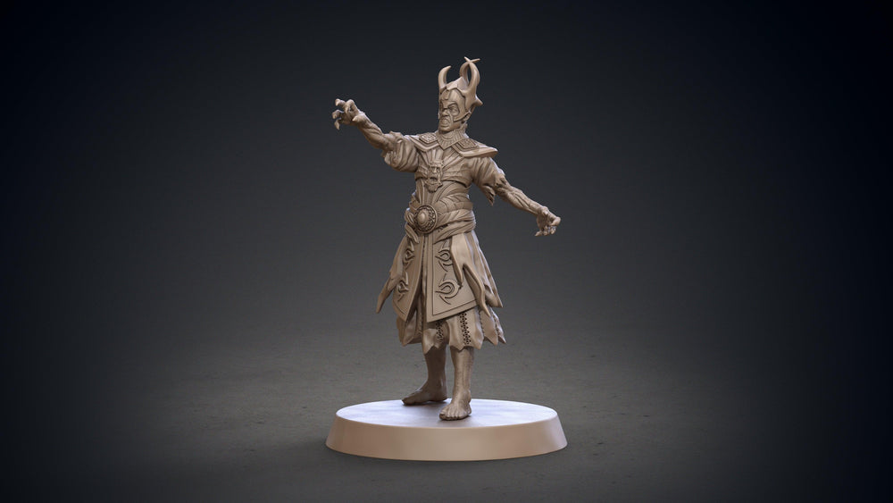 3D Printed Clay Cyanide Blackring Sorcerers Set Hyborean Age 28mm -32mm Ragnarok D&D (Online Only)