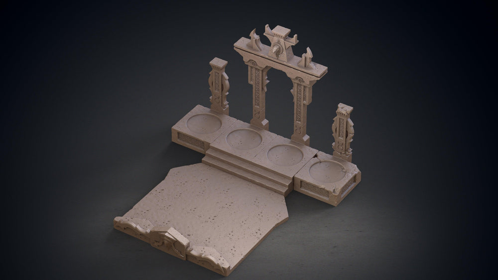 3D Printed Clay Cyanide Blackring Sorcerers Set Hyborean Age 28mm -32mm Ragnarok D&D (Online Only)