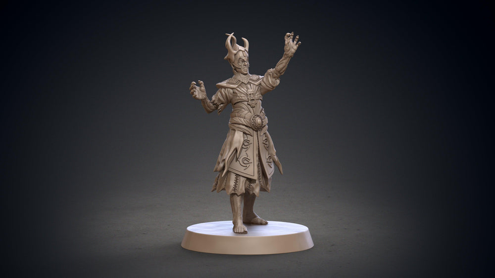 3D Printed Clay Cyanide Blackring Sorcerers Set Hyborean Age 28mm -32mm Ragnarok D&D (Online Only)