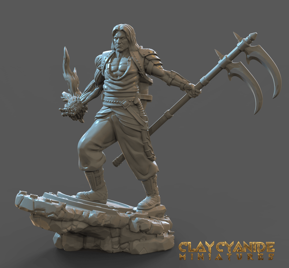 3D Printed Clay Cyanide Blood Hunter Witchhunter 28mm-32mm Ragnarok D&D (Online Only)