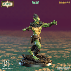 3D Printed Clay Cyanide Bouda Ethiopian Mythos 28 32 mm D&D (Online Only)