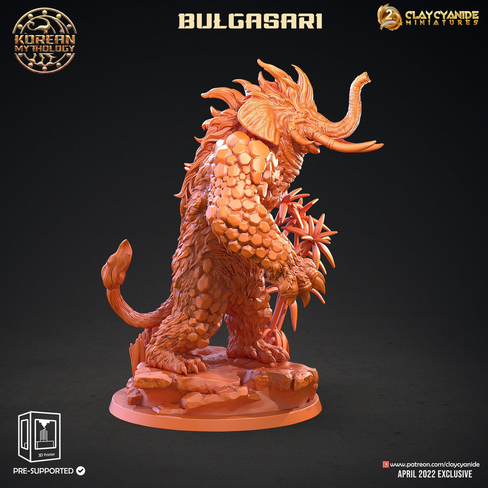 3D Printed Clay Cyanide Bulgasari Elephantman Korean Mythology Ragnarok D&D (Online Only)