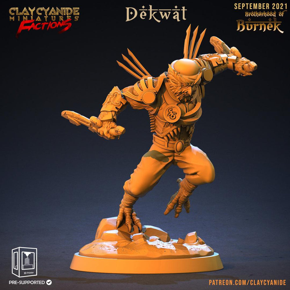 3D Printed Clay Cyanide Burneks Birdmen Owlmen Factions Ragnarok D&D (Online Only)