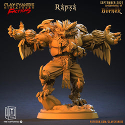 3D Printed Clay Cyanide Burneks Birdmen Owlmen Factions Ragnarok D&D (Online Only)