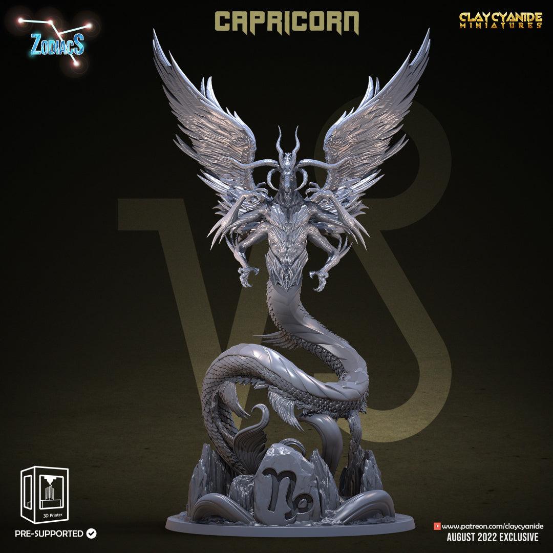 3D Printed Clay Cyanide Capricorn Zodics 28mm-32mm Ragnarok D&D (Online Only)