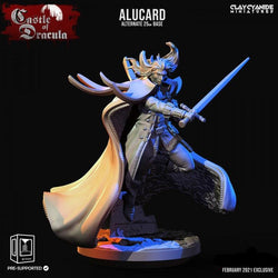 3D Printed Clay Cyanide Castle of Dracula - Alucard 28mm 32mm D&D (Online Only)