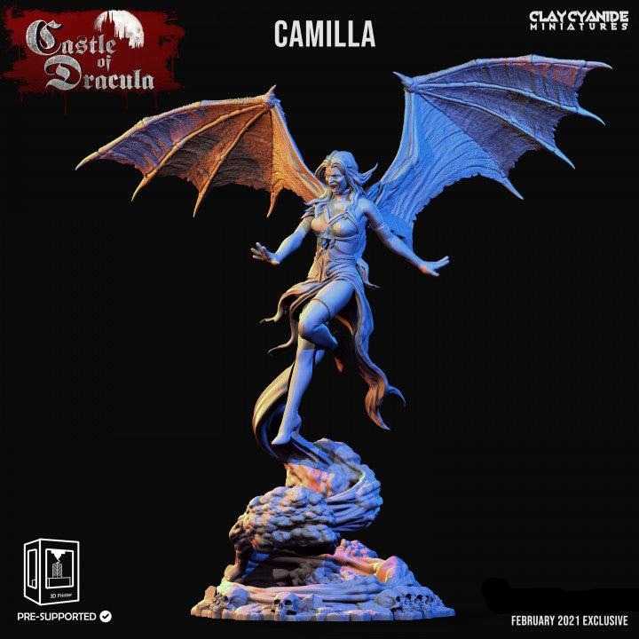 3D Printed Clay Cyanide Castle of Dracula - Camilla 28mm 32mm D&D (Online Only)