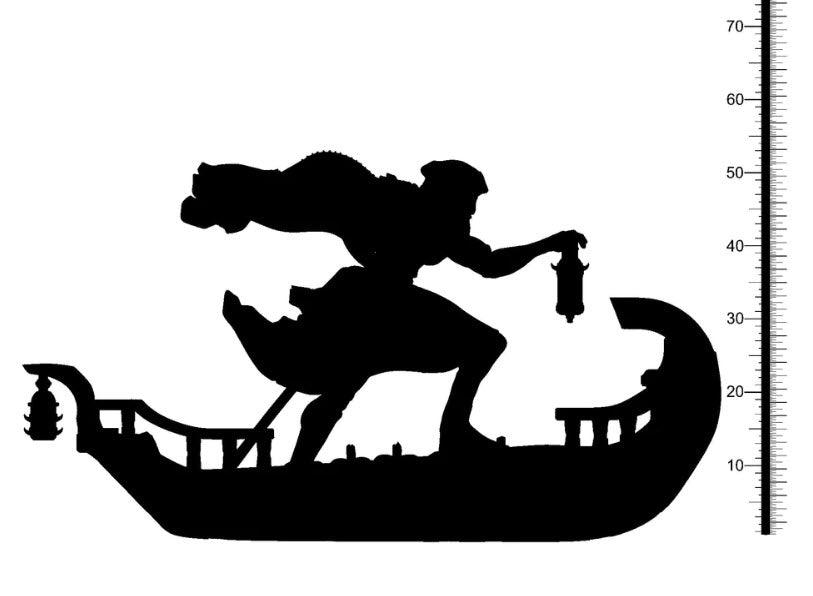 3D Printed Clay Cyanide Castle of Dracula - Ferryman 28mm 32mm D&D (Online Only)