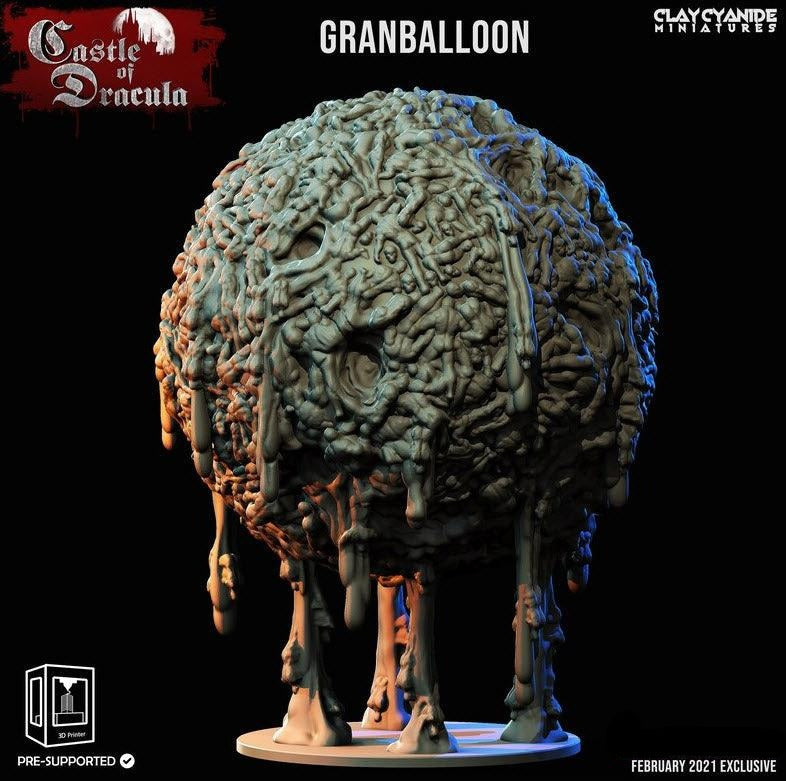 3D Printed Clay Cyanide Castle of Dracula - Granballoon 28mm 32mm D&D (Online Only)