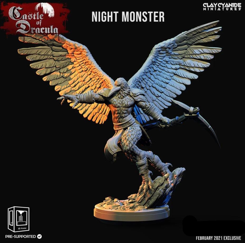 3D Printed Clay Cyanide Castle of Dracula - Night Monsters Set 28mm 32mm D&D (Online Only)
