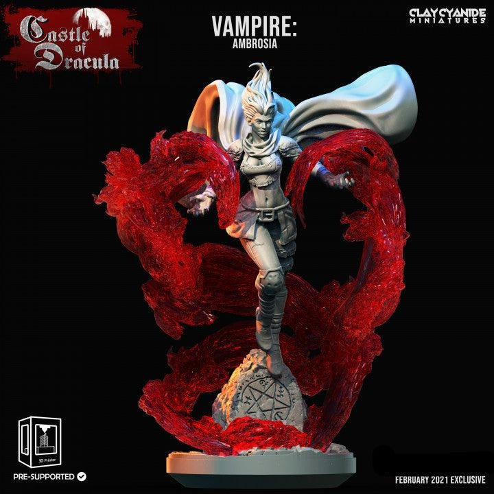 3D Printed Clay Cyanide Castle of Dracula - Vampire Ambrosia 28mm 32mm D&D (Online Only)