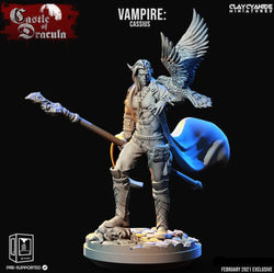 3D Printed Clay Cyanide Castle of Dracula - Vampire Cassius 28mm 32mm D&D (Online Only)