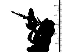 3D Printed Clay Cyanide Castle of Dracula - Vampire Katherine 28mm 32mm D&D (Online Only)