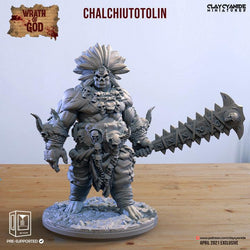 3D Printed Clay Cyanide Chalchiutotolin God of Pestilence Ragnarok D&D (Online Only)