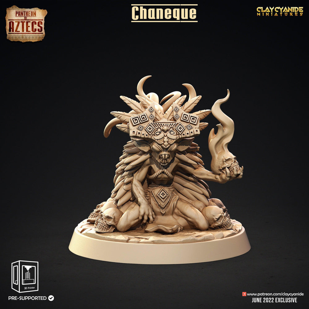 3D Printed Clay Cyanide Chaneque Set Pantheon of Aztecs Ragnarok D&D (Online Only)