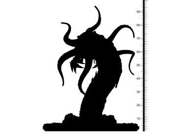 3D Printed Clay Cyanide Chthonian Giant Worm Great Old Gods Ragnarok D&D (Online Only)
