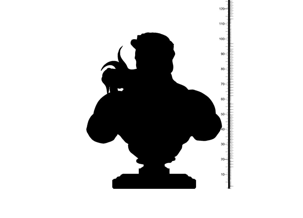 3D Printed Clay Cyanide Conan Bust Hyborean Age Ragnarok D&D (Online Only)