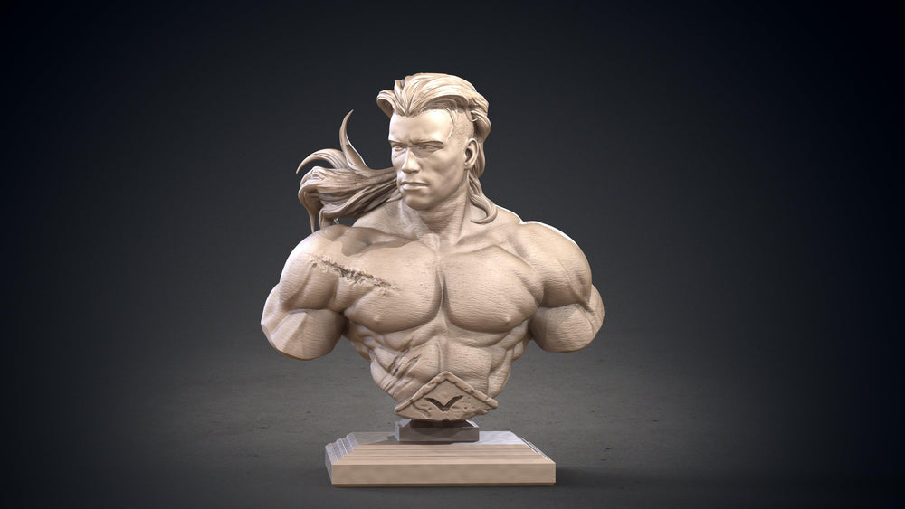 3D Printed Clay Cyanide Conan Bust Hyborean Age Ragnarok D&D (Online Only)
