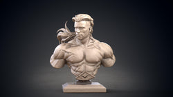 3D Printed Clay Cyanide Conan Bust Hyborean Age Ragnarok D&D (Online Only)
