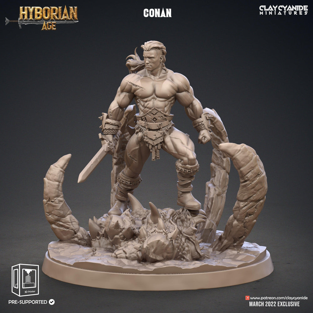 3D Printed Clay Cyanide Conan Hyborean Age Ragnarok D&D (Online Only)