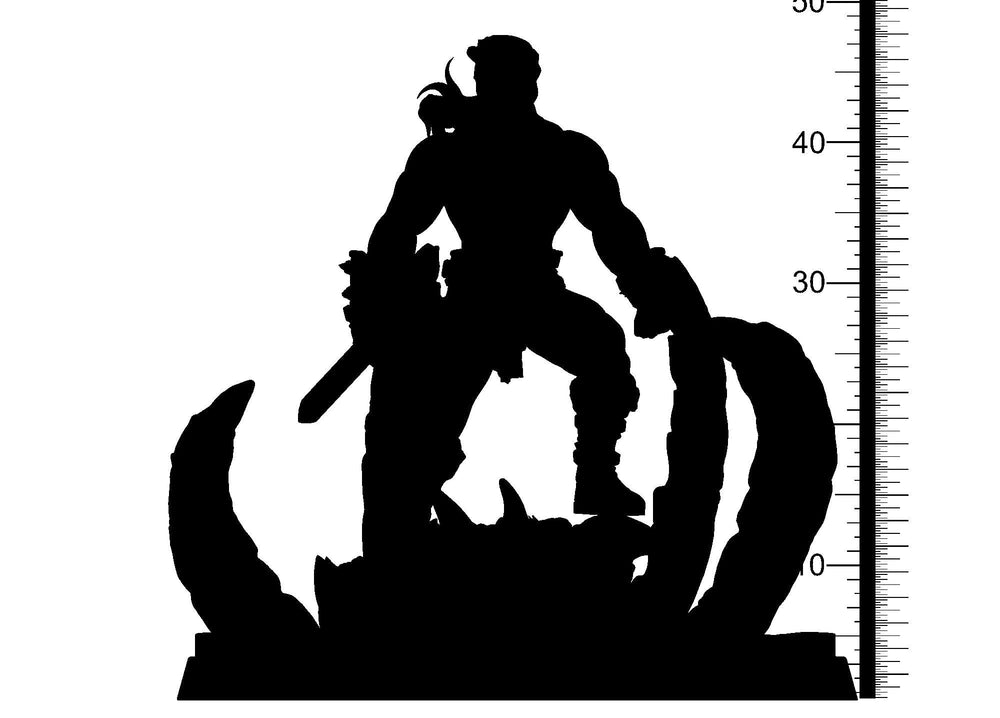 3D Printed Clay Cyanide Conan Hyborean Age Ragnarok D&D (Online Only)