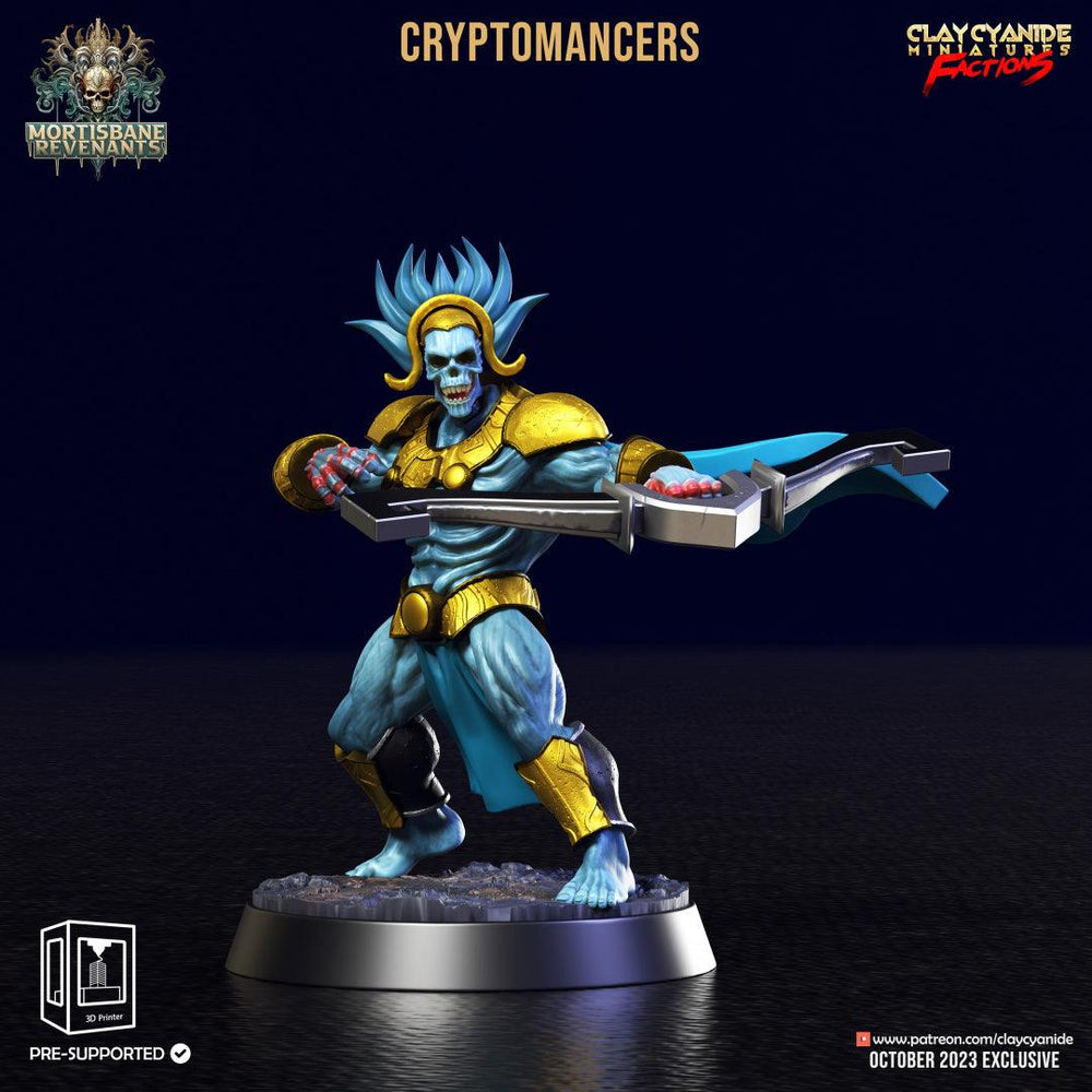 3D Printed Clay Cyanide Cryptmancers Mortisbane Revenants 28 32 mm D&D (Online Only)