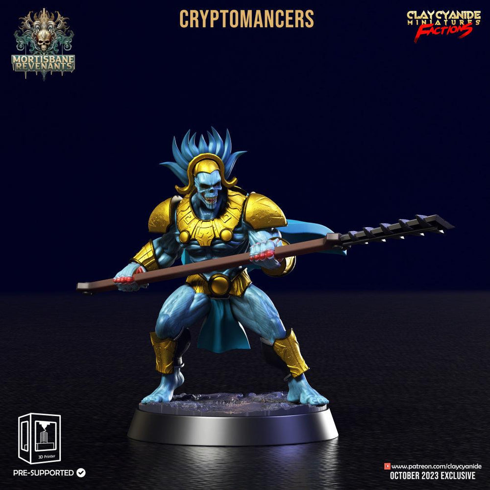 3D Printed Clay Cyanide Cryptmancers Mortisbane Revenants 28 32 mm D&D (Online Only)
