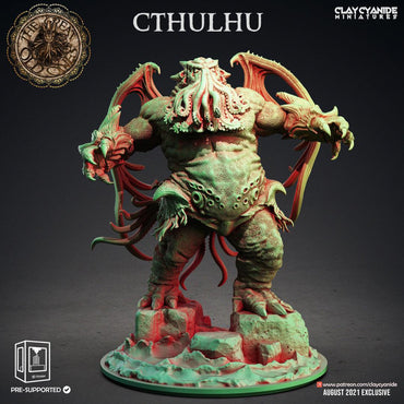 3D Printed Clay Cyanide Cthulhu Great Old Gods Ragnarok D&D (Online Only)