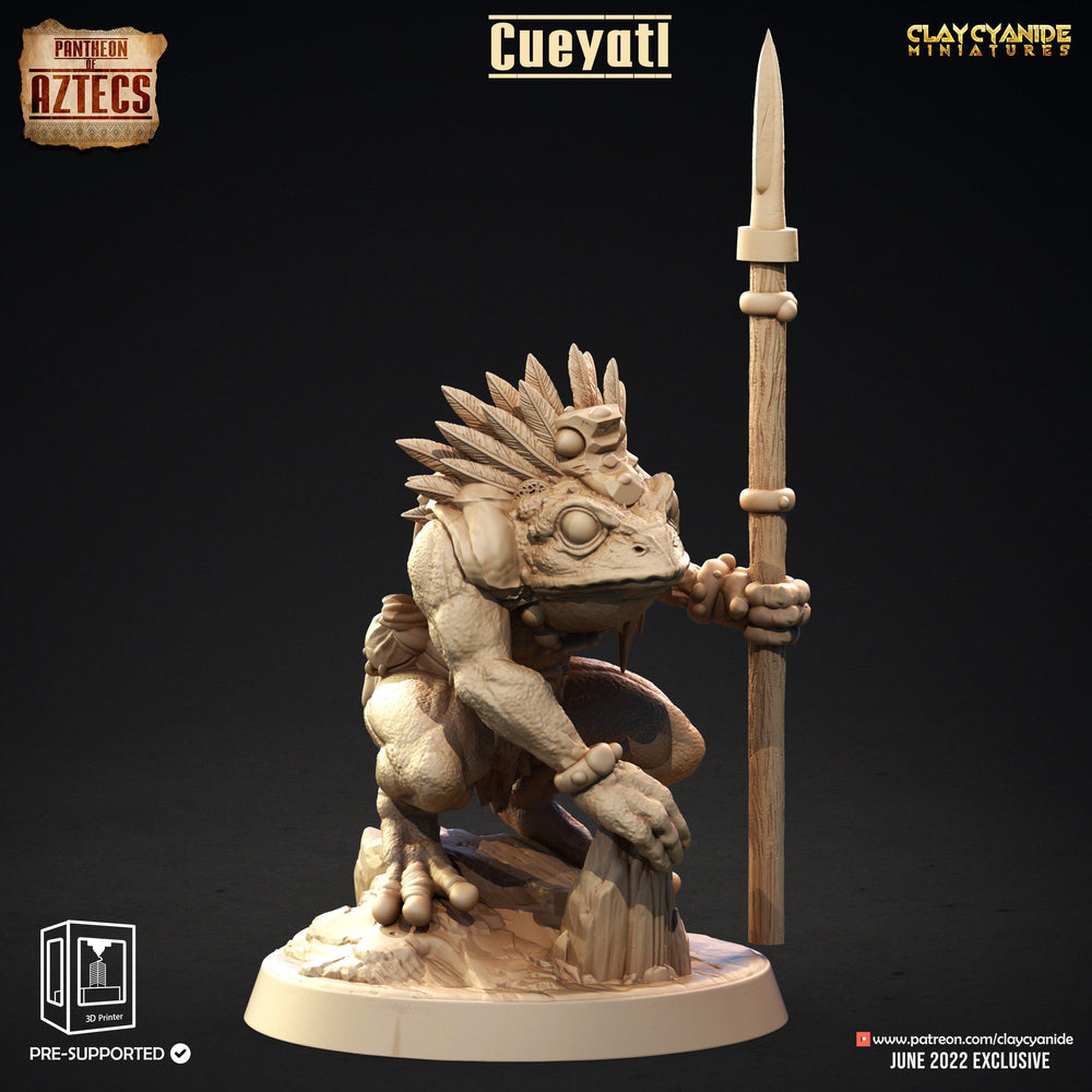 3D Printed Clay Cyanide Cueyatl Set Pantheon of Aztecs Ragnarok D&D (Online Only)