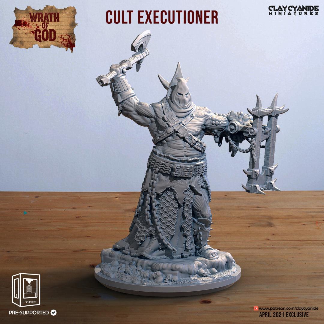 3D Printed Clay Cyanide Cult Executioner Wrath of Gods Ragnarok D&D (Online Only)