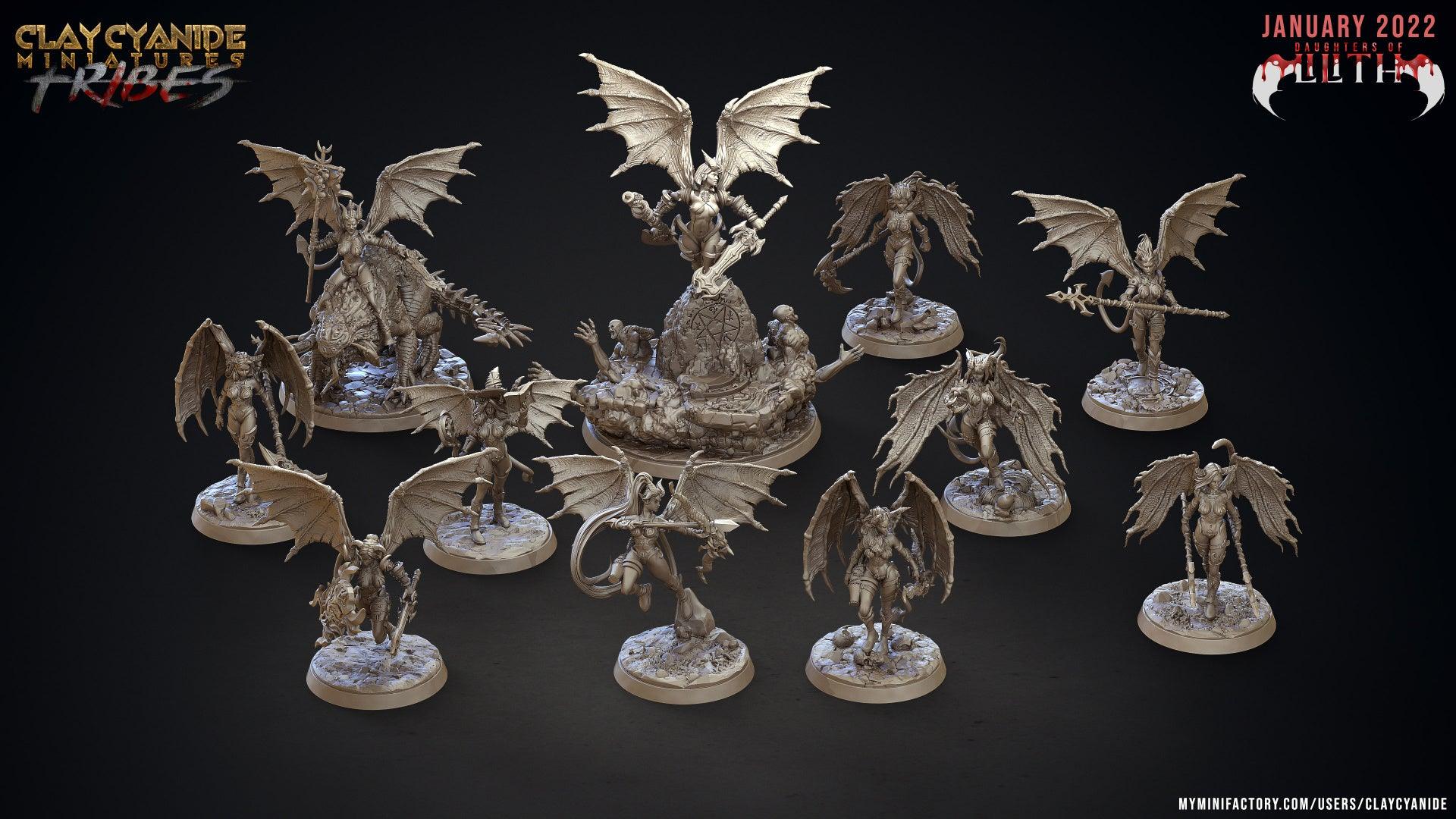 3D Printed Clay Cyanide Daughters of Lilith Tribes Factions Ragnarok D&D (Online Only)