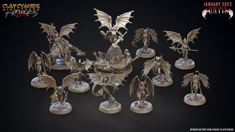 3D Printed Clay Cyanide Daughters of Lilith Tribes Factions Ragnarok D&D (Online Only)