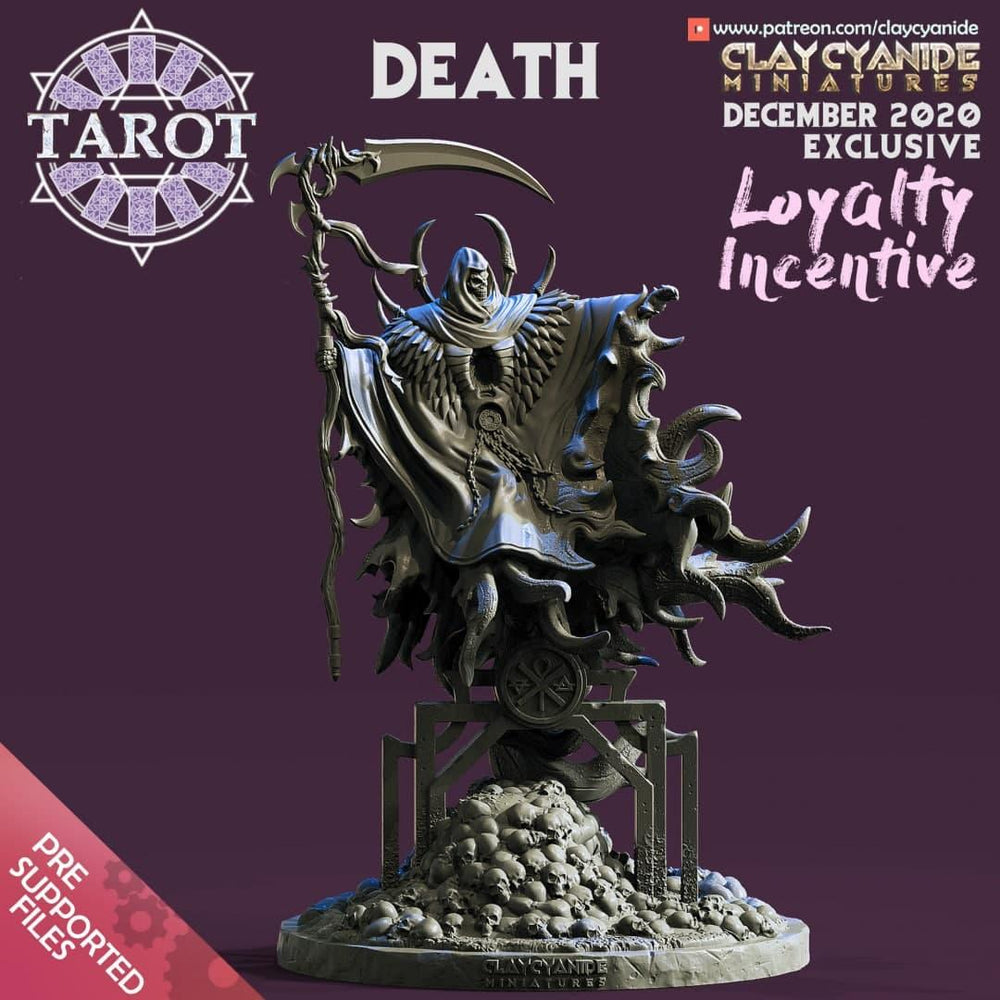 3D Printed Clay Cyanide - Death 28mm 32mm D&D (Online Only)
