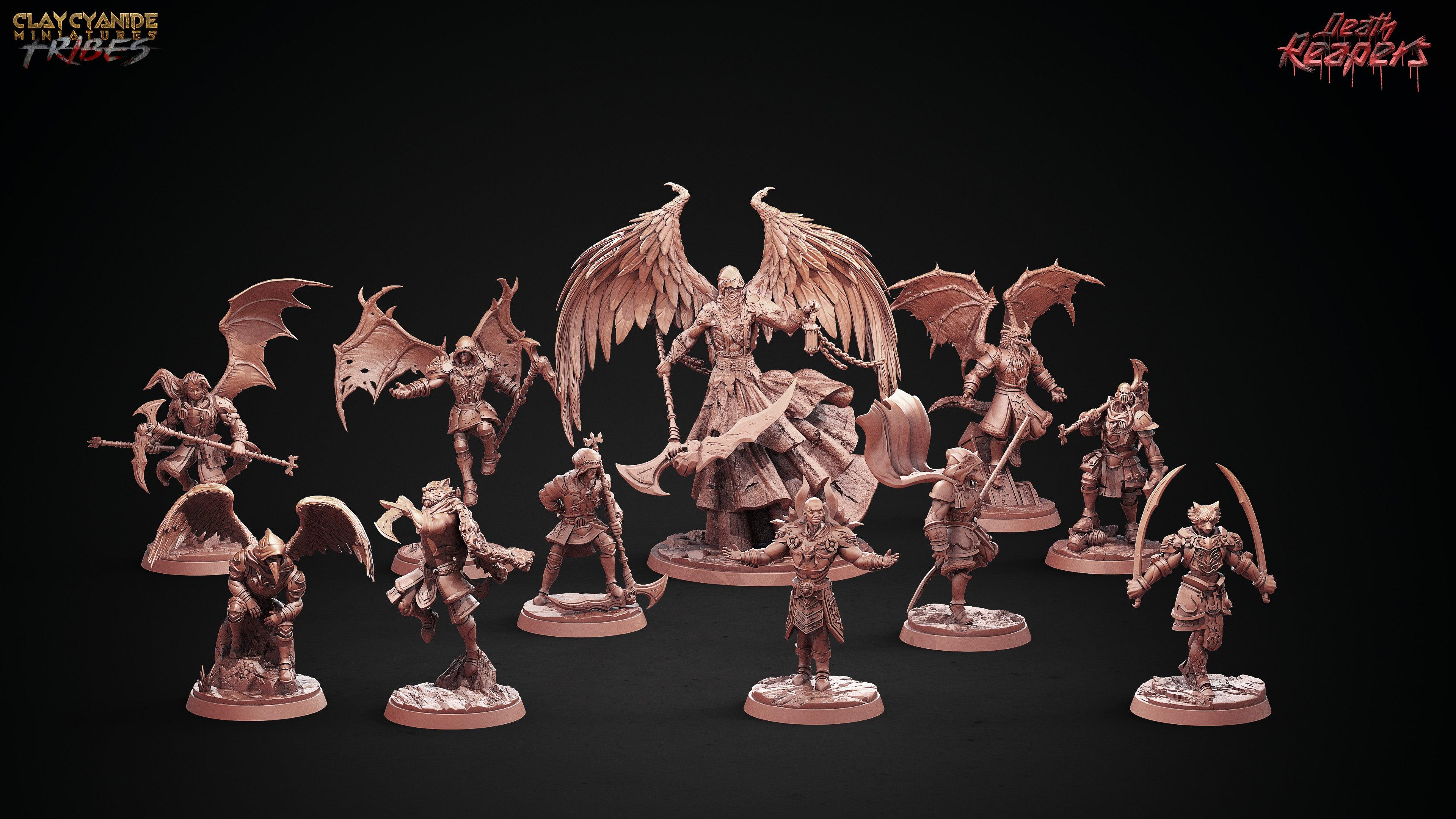 3D Printed Clay Cyanide Death Reapers Factions Tribes Ragnarok D&D (Online Only)