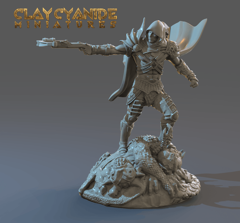 3D Printed Clay Cyanide Demon Hunter Slayer 28mm-32mm Ragnarok D&D (Online Only)