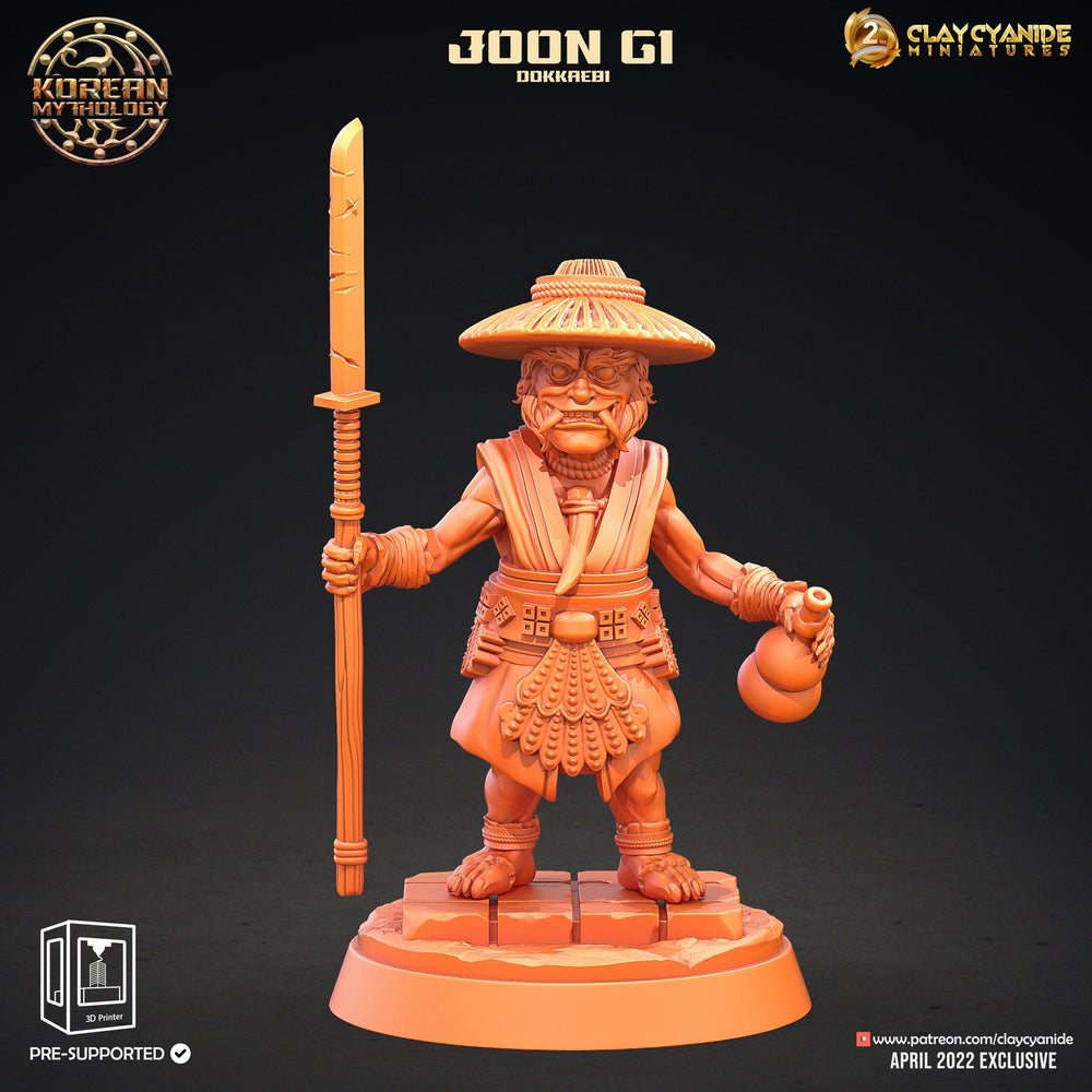 3D Printed Clay Cyanide Dokkaebi Warriors Korean Mythology Ragnarok D&D (Online Only)