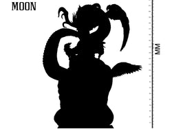 3D Printed Clay Cyanide Dragon of the Moon Tarot Ragnarok D&D (Online Only)