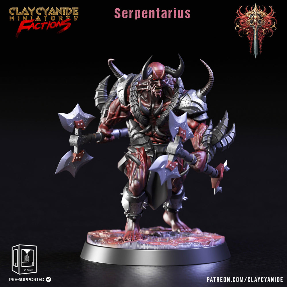 3D Printed Clay Cyanide Dreadblood Maulers Factions 28 32 mm D&D (Online Only)