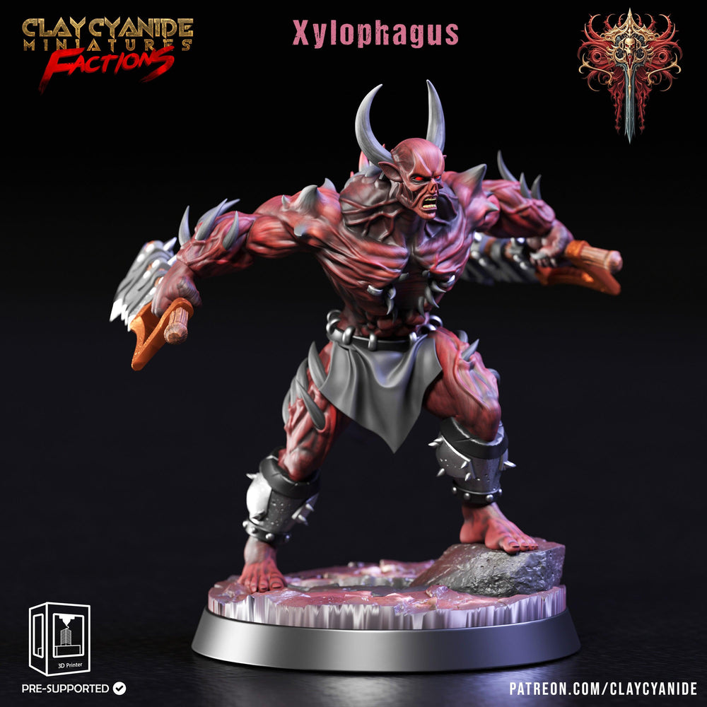 3D Printed Clay Cyanide Dreadblood Maulers Factions 28 32 mm D&D (Online Only)