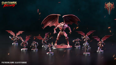 3D Printed Clay Cyanide Dreadblood Maulers Factions 28 32 mm D&D (Online Only)