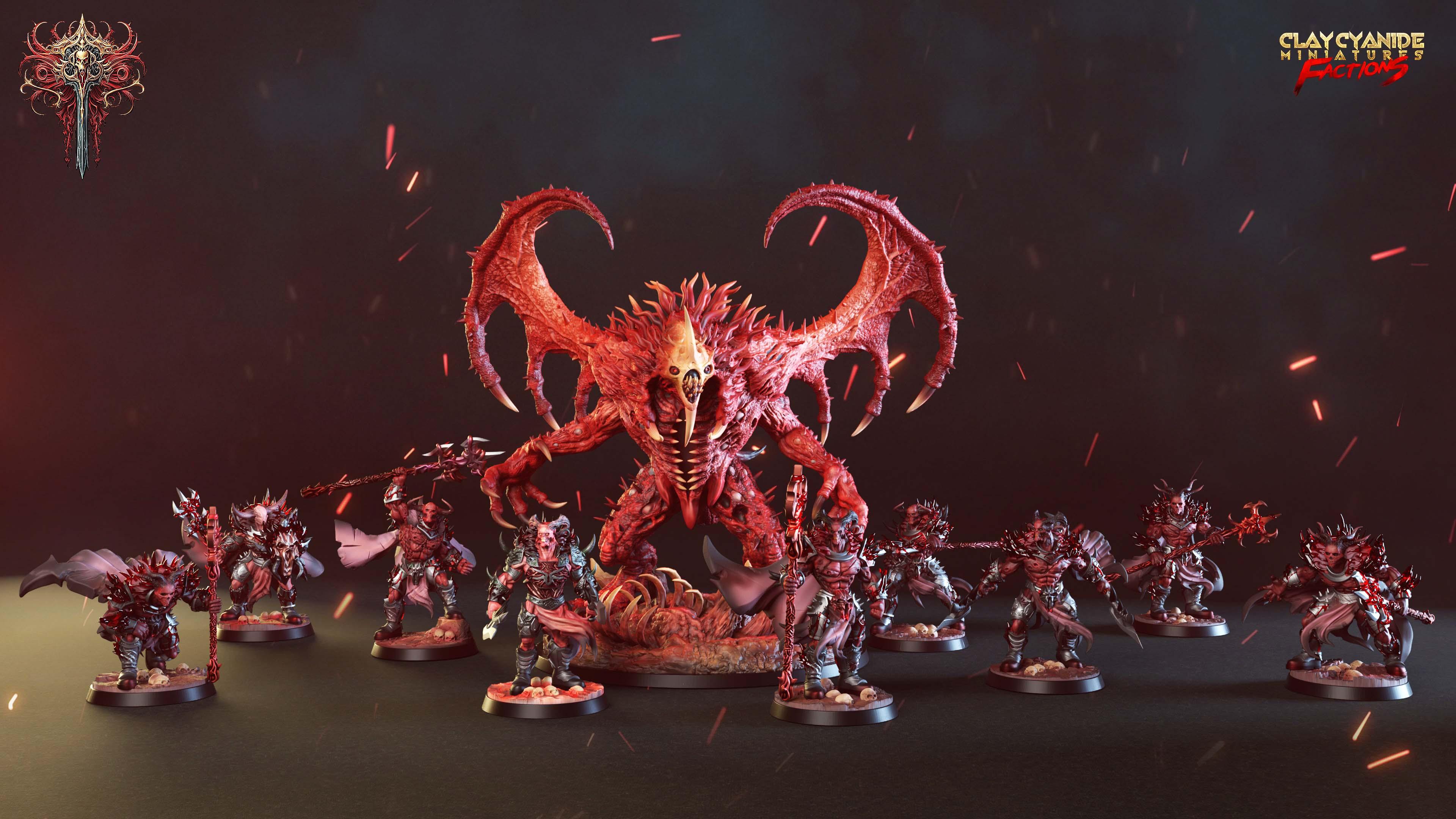 3D Printed Clay Cyanide Dreadbloods Factions Tribes 28 32 mm D&D (Online Only)