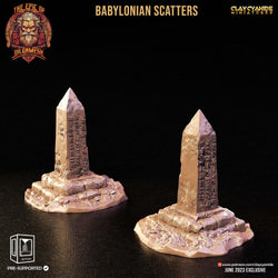 3D Printed Clay Cyanide Epic of Gilgamesh Set Babylonian Scatter Terrain 28 32 mm D&D (Online Only)