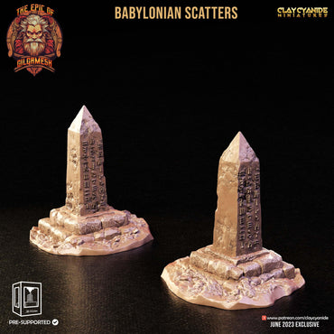 3D Printed Clay Cyanide Epic of Gilgamesh Set Babylonian Scatter Terrain 28 32 mm D&D (Online Only)