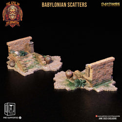 3D Printed Clay Cyanide Epic of Gilgamesh Set Babylonian Scatter Terrain 28 32 mm D&D (Online Only)